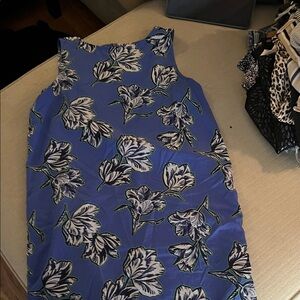 Halogen Blue Floral Dress